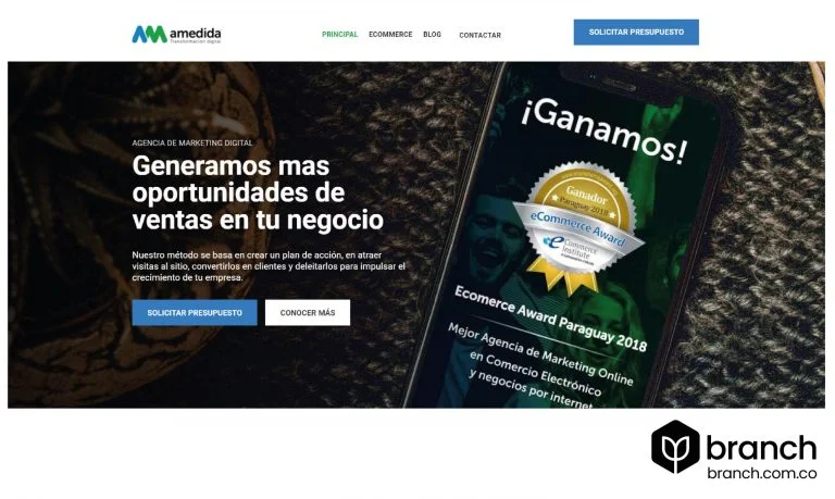 AMEDIDA-Top-10-de-agencias-de-marketing-digital-en-Paraguay - Branch agencia SEO