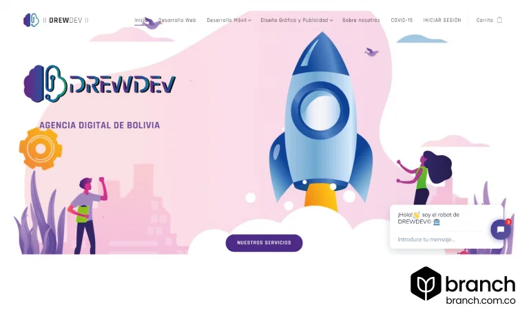 DREWDEV-Top-10-de-agencias-de-marketing-digital-en-bolivia - Branch agencia SEO