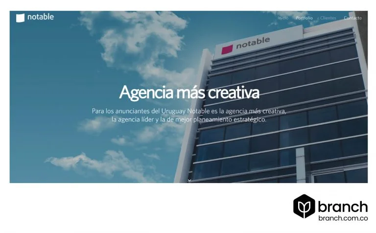 Notable-Top-10-de-agencias-de-marketing-digital-en-Uruguay - Branch agencia SEO