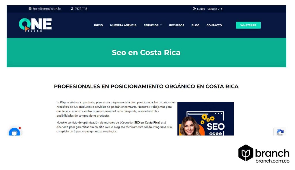 OneClick-top-SEO-costa-rica-branch