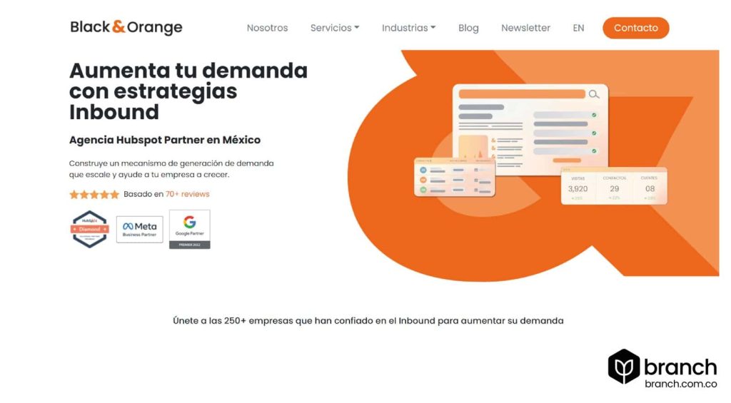 Black-and-Orange-agencias de Inbound marketing en México
