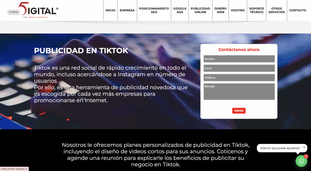 Top agencias de TikTok en Chile