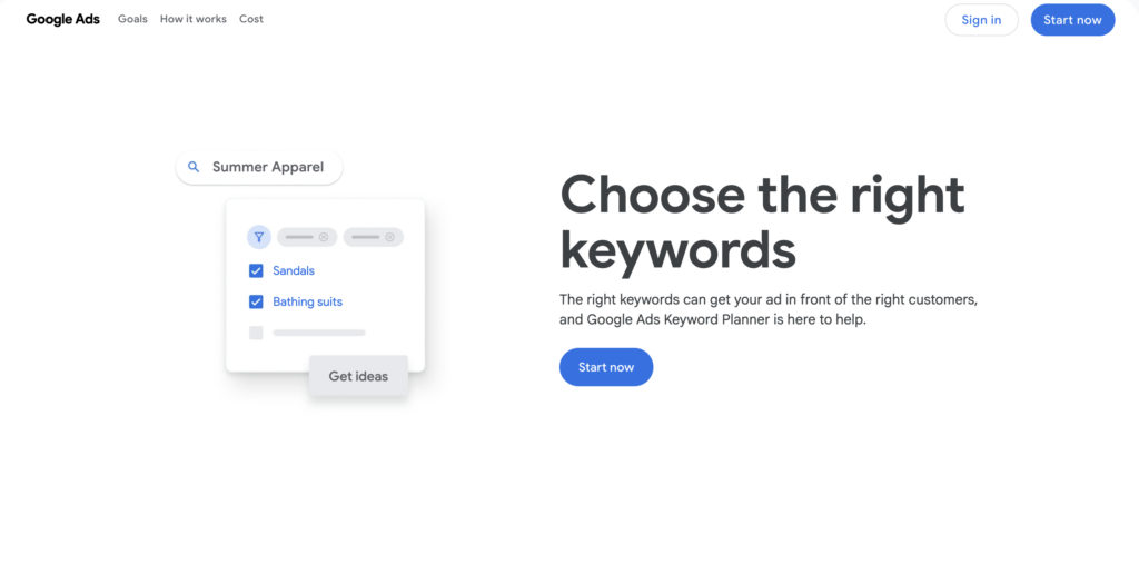 herramientas SEO  Google Keyword Planner