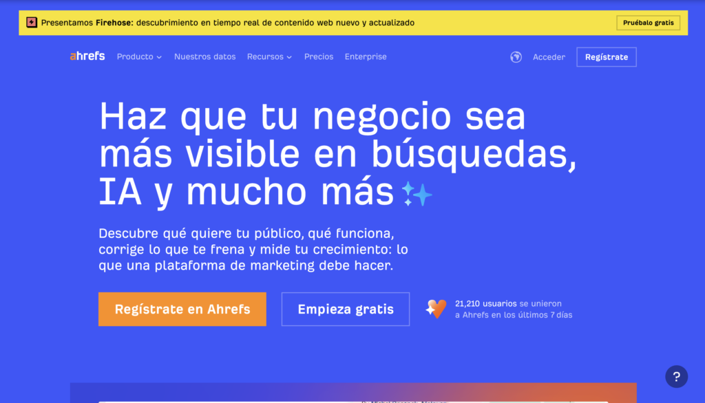 herramientas SEO  Ahrefs