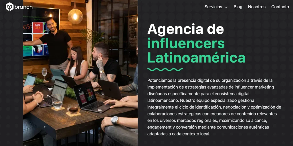 agencia influencer latam - branch