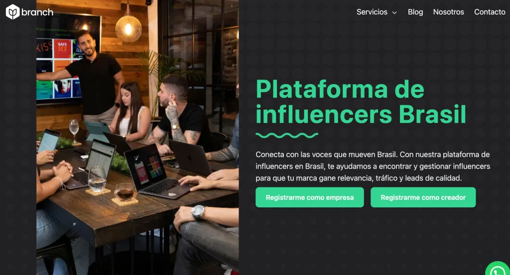 plataforma influencer brasil - branch